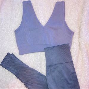 Lilac Monochrome Workout Set